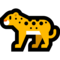 Leopard emoji on Microsoft